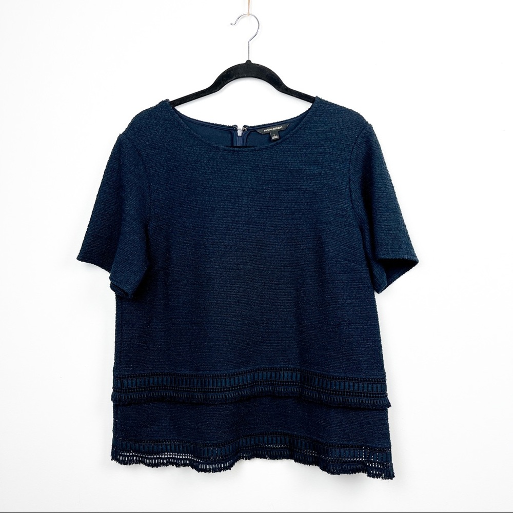 Banana Republic Navy Blue Blouse